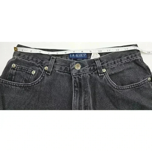 Vintage LA Blues Women's Size 10 Black High Rise Relax Fit 90s Jeans - Picture 7 of 9